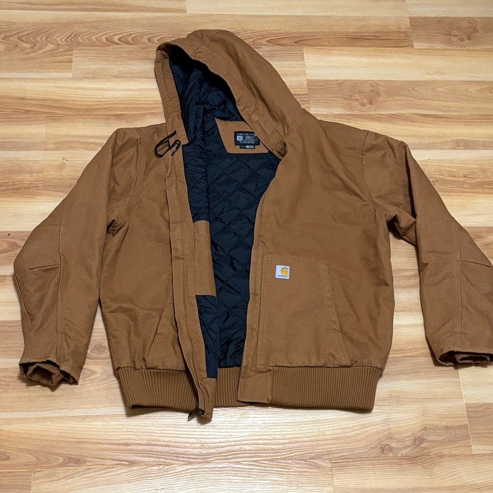 Carhartt Men's Loose Fit Tan Hooded Performance Jacket